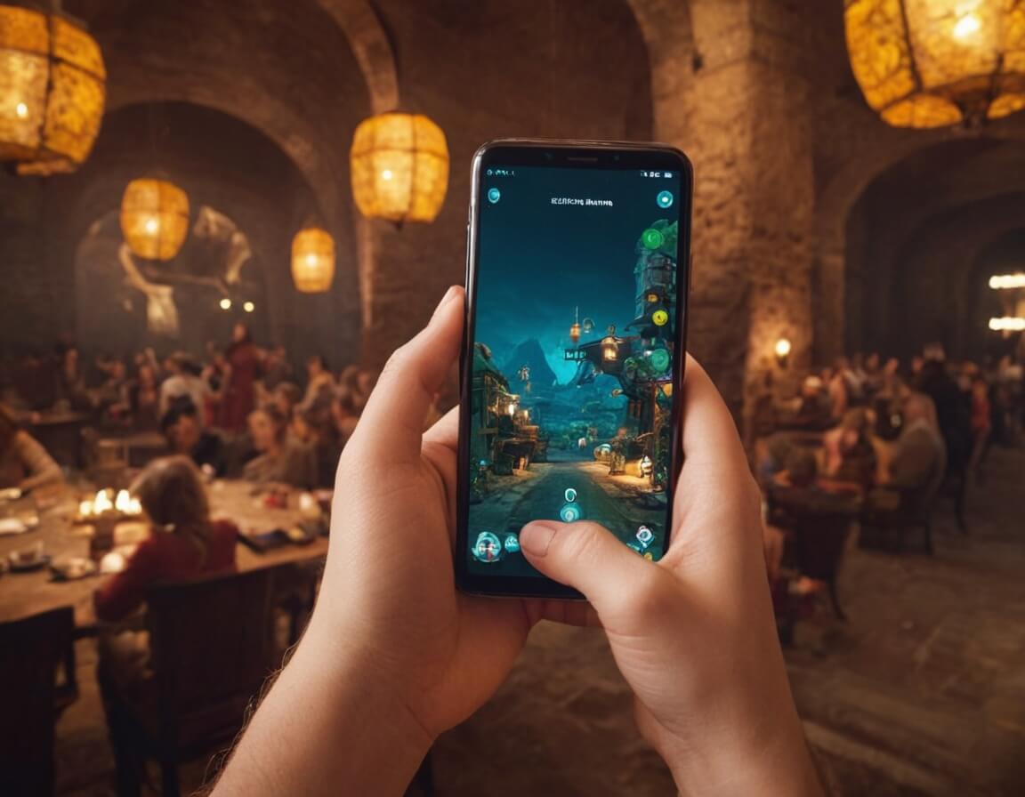 Icon illustrating innovative tech integrations for mobile gaming